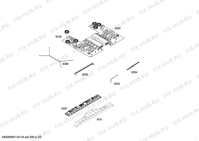 Схема №2 T43E10X0 NE.3I.60.SQ.24S.X.NO FRAME - Simplify с изображением Стеклокерамика для плиты (духовки) Bosch 00684530