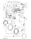 Схема №2 AWM 5085/1 с изображением Клавиша для стиральной машины Whirlpool 481241458236