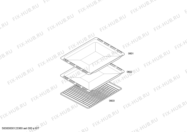 Схема №6 HLN444020V с изображением Панель управления для плиты (духовки) Bosch 00448842