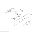 Схема №6 HBN211E0 с изображением Панель управления для электропечи Bosch 00702342