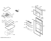 Схема №4 KDN36V60MY с изображением Дверь для холодильника Bosch 00246688