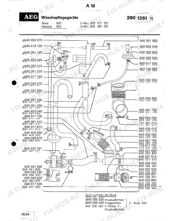 Взрыв-схема посудомоечной машины Aeg LAV530 - Схема узла Section9