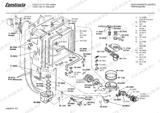 Схема №3 CG517J1 с изображением Кнопка для посудомойки Bosch 00151580