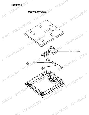 Схема №1 WZ7000F0/26B с изображением Экран для электровесов Tefal TS-07010630