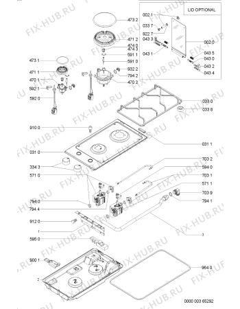 Схема №1 HOB D31 S 600 951 75 с изображением Кнопка для духового шкафа Whirlpool 481241279225