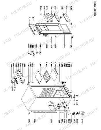 Схема №1 ARC17111 (F091200) с изображением Наставление для холодильной камеры Indesit C00346235