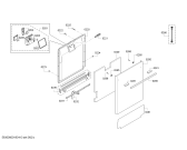 Схема №5 SN46M080AU Made in Germany с изображением Ручка двери для электропосудомоечной машины Siemens 11010515