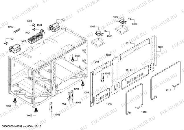 Схема №9 PRD486GDHC с изображением Плата для электропечи Bosch 00685621