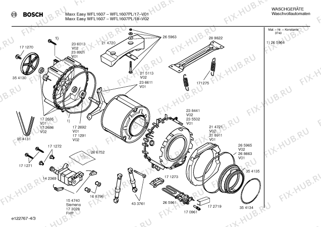 Схема №3 WFL1607PL Maxx Easy WFL1607 с изображением Ручка для стиралки Bosch 00494205