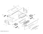 Схема №1 CO260053 с изображением Панель управления для плиты (духовки) Bosch 00748239