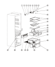 Схема №5 MB1167NF (F030935) с изображением Корпусная деталь для холодильной камеры Indesit C00854228