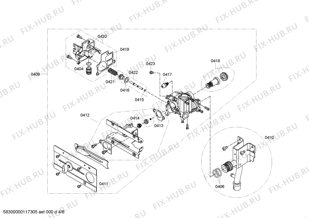 Взрыв-схема водонагревателя Bosch RDT2217 - Схема узла 04