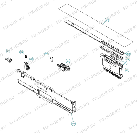 Взрыв-схема посудомоечной машины Gorenje D5253 XL FI DK   -Titan FI Soft (900001391, DW70.3) - Схема узла 06