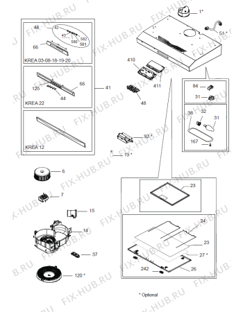 Схема №1 WHU621X (728553) с изображением Ветродув для электровытяжки Gorenje 293689