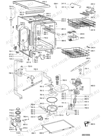 Схема №2 ADP 4730 с изображением Обшивка для посудомойки Whirlpool 481245373429