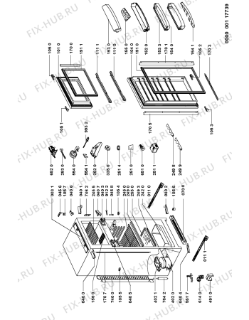 Схема №1 ART 394/3 с изображением Рамка для холодильника Whirlpool 481246079024