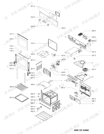 Схема №1 AKP 661/IX/01 с изображением Панель для электропечи Whirlpool 481010765312