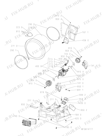 Схема №2 TK NOVA 84B DI с изображением Модуль (плата) для стиралки Whirlpool 481010614873