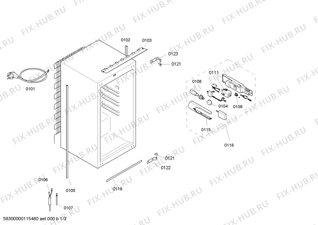 Схема №3 K1544X0FF с изображением Поднос для холодильника Bosch 00448312