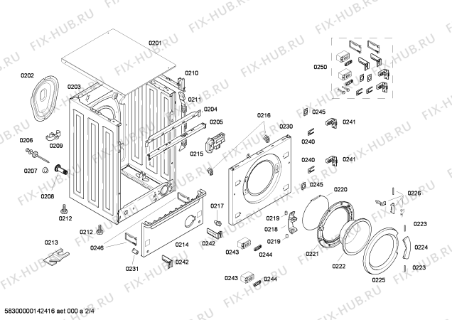 Схема №4 WIE20060EE с изображением Панель управления для стиралки Bosch 00668063