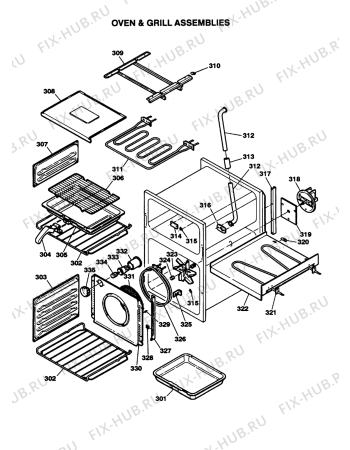 Схема №4 M350EW (F032827) с изображением Конфорка для плиты (духовки) Indesit C00228381