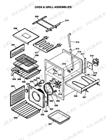 Схема №4 M350EI (F032824) с изображением Конфорка для электропечи Indesit C00228393