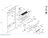 Схема №10 B30BB830SS с изображением Поднос для холодильной камеры Bosch 00687175