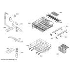 Схема №6 SRI45T25EU с изображением Передняя панель для посудомоечной машины Bosch 00662289