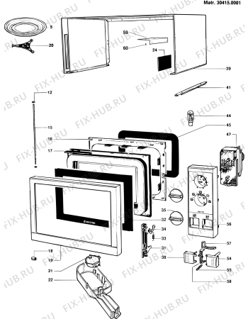 Схема №2 MO190 (F008097) с изображением Сенсорная панель для микроволновой печи Indesit C00045970