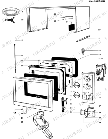 Схема №2 MO170 (F005765) с изображением Светодиод для микроволновой печи Indesit C00046877