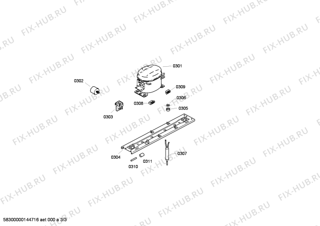 Схема №3 KKF22986TI с изображением Дверь для холодильника Bosch 00248310