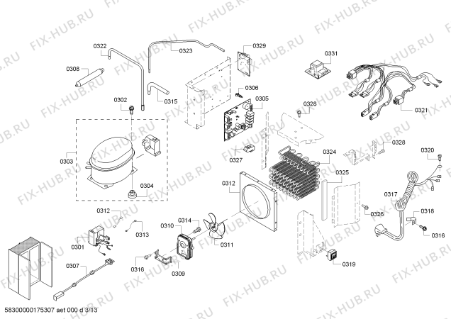 Схема №12 T42BR820NS с изображением Кабель для посудомойки Bosch 00752946