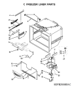 Схема №6 5GFB2058EA с изображением Запчасть для холодильника Whirlpool 482000095880