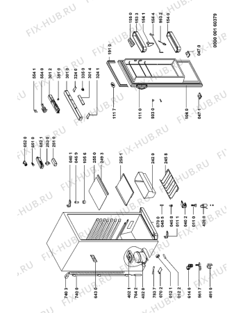 Схема №1 ARC 1804 с изображением Термостат для холодильника Whirlpool 481228238237