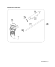 Схема №6 AWG/B M7120 S с изображением Ручка (крючок) люка для стиралки Whirlpool 482000019777