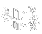 Схема №3 KGE36EW42 Bosch с изображением Поднос для холодильной камеры Bosch 00745358