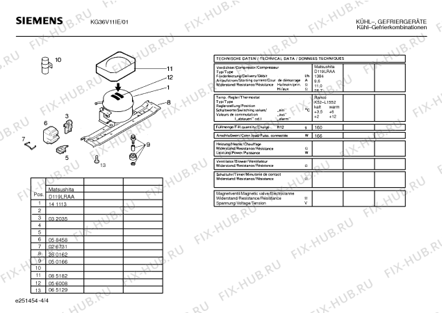 Взрыв-схема холодильника Siemens KG36V11IE - Схема узла 04