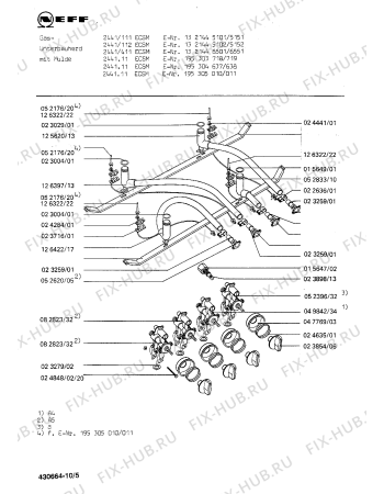 Взрыв-схема плиты (духовки) Neff 1321446501 2441/411ECSM - Схема узла 06