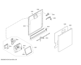 Схема №6 S21M85N4DE с изображением Передняя панель для электропосудомоечной машины Bosch 00703296