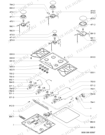 Схема №1 AKM 528/JA с изображением Втулка для электропечи Whirlpool 481244039886
