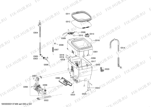 Схема №4 WP12T522IT с изображением Крышка кнопки для стиралки Siemens 00617516