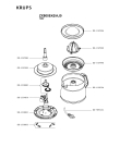 Схема №1 ZX800E42/AJ0 с изображением Моторчик для электросоковыжималки Krups SS-193454