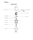 Схема №1 DJ300127/350 с изображением Корпусная деталь для электроблендера Moulinex SS-1530000097
