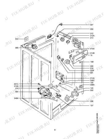 Схема №1 QW 17600 с изображением Электромотор для стиралки Aeg 1105361008