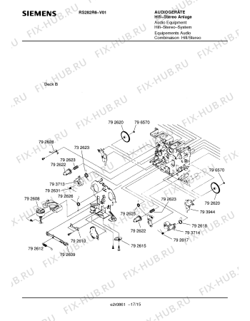 Схема №16 RS282R6 с изображением Интегрированный контур для телевизора Siemens 00793751