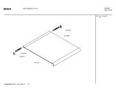 Схема №7 HSF233050E с изображением Крышка для духового шкафа Bosch 00493842