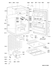 Схема №1 KVE 1630/A/BR-LH с изображением Дверка для холодильника Whirlpool 481241618754