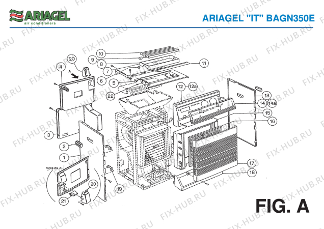 Схема №8 BAGN 250C с изображением Преобразователь для климатотехники DELONGHI AG71255