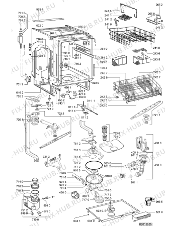 Схема №2 ADG 8200/1 с изображением Панель управления для посудомоечной машины Whirlpool 480140101681