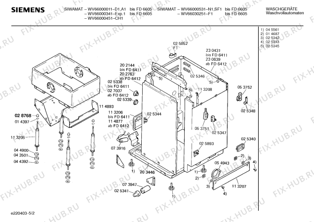 Схема №5 WV65000011 SIWAMAT 650 с изображением Ручка выбора температуры для стиралки Siemens 00053746